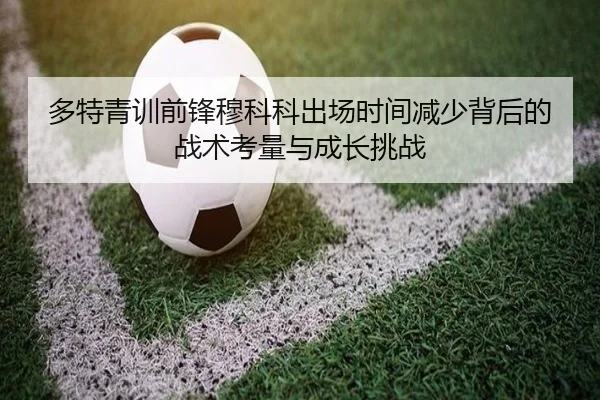 多特青训前锋穆科科出场时间减少背后的战术考量与成长挑战